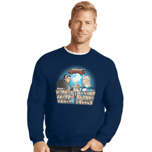 Shirts Crewneck Sweater, Unisex / Small / Navy Throne Fighter