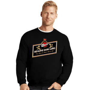 Daily_Deal_Shirts Crewneck Sweater, Unisex / Small / Black One Beer To Rule Them All