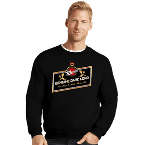 Daily_Deal_Shirts Crewneck Sweater, Unisex / Small / Black One Beer To Rule Them All