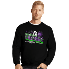 Load image into Gallery viewer, Daily_Deal_Shirts Crewneck Sweater, Unisex / Small / Black Greetings From The Shadows
