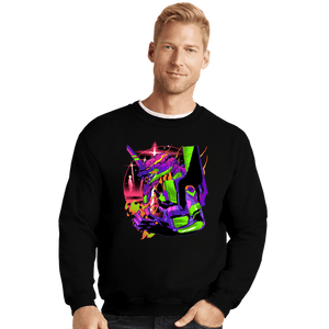 Daily_Deal_Shirts Crewneck Sweater, Unisex / Small / Black Eva Soul