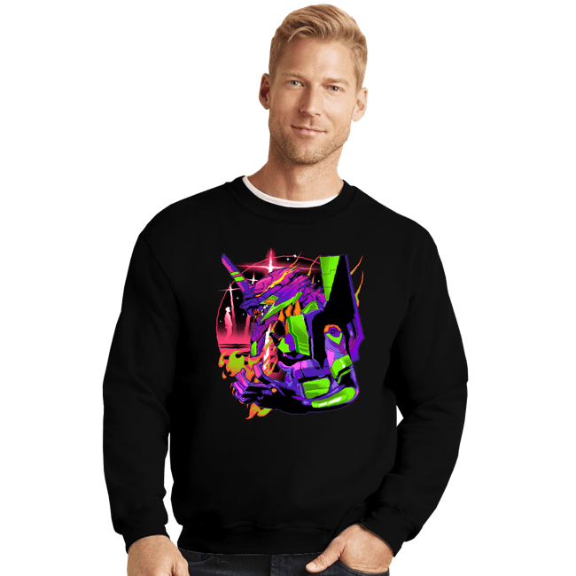 Daily_Deal_Shirts Crewneck Sweater, Unisex / Small / Black Eva Soul