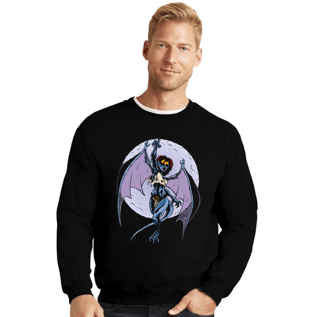 Daily_Deal_Shirts Crewneck Sweater, Unisex / Small / Black Warriors By Night