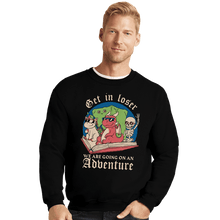 Load image into Gallery viewer, Daily_Deal_Shirts Crewneck Sweater, Unisex / Small / Black Going On An Adventure
