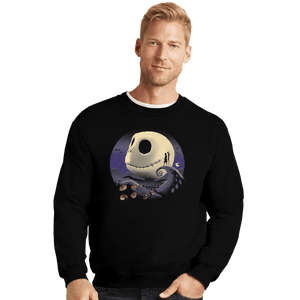 Shirts Crewneck Sweater, Unisex / Small / Black Pumpkins and Nightmares
