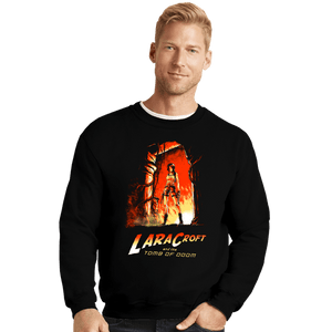 Shirts Crewneck Sweater, Unisex / Small / Black Indiana Croft