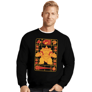 Daily_Deal_Shirts Crewneck Sweater, Unisex / Small / Black Bowser Model Sprue