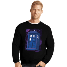 Load image into Gallery viewer, Daily_Deal_Shirts Crewneck Sweater, Unisex / Small / Black Pixel Tardis
