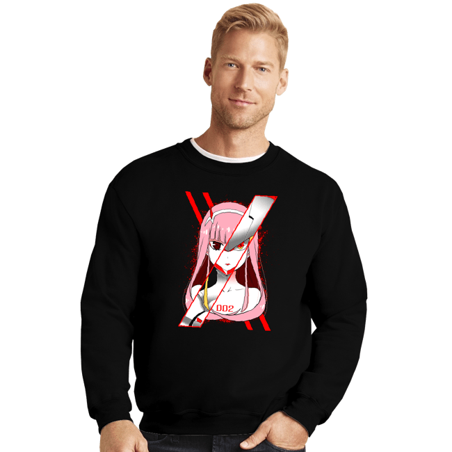 Shirts Crewneck Sweater, Unisex / Small / Black Franxx