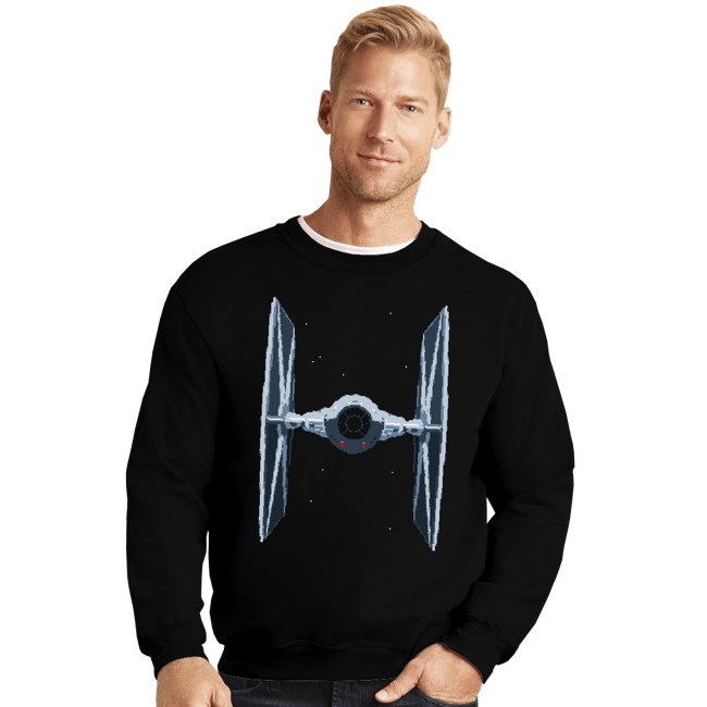 Shirts Crewneck Sweater, Unisex / Small / Black Pixel Fighter