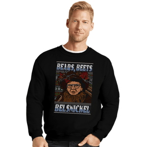 Shirts Crewneck Sweater, Unisex / Small / Black Bears, Beets, Belsnickel