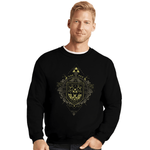 Shirts Crewneck Sweater, Unisex / Small / Black Wind Hero