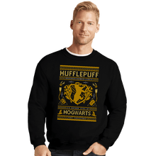 Load image into Gallery viewer, Shirts Crewneck Sweater, Unisex / Small / Black Hufflepuff Sweater
