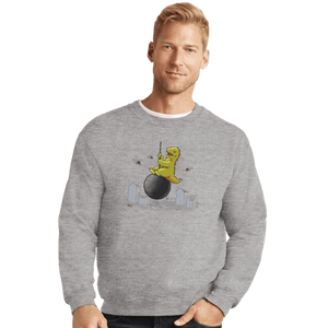 Shirts Crewneck Sweater, Unisex / Small / Sports Grey Wrecking Ball