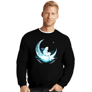 Daily_Deal_Shirts Crewneck Sweater, Unisex / Small / Black Mermaid Dream