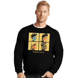 Shirts Crewneck Sweater, Unisex / Small / Black Cobra Days