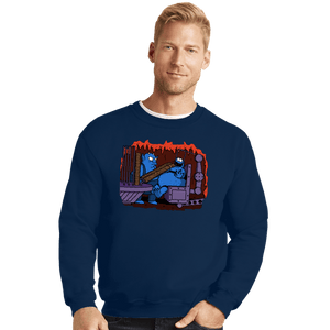 Daily_Deal_Shirts Crewneck Sweater, Unisex / Small / Navy Cookie Hell