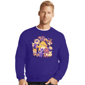 Daily_Deal_Shirts Crewneck Sweater, Unisex / Small / Violet Pal Friends