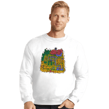 Load image into Gallery viewer, Secret_Shirts Crewneck Sweater, Unisex / Small / White Light World Map
