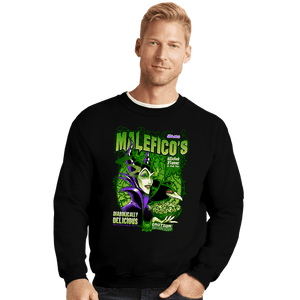 Shirts Crewneck Sweater, Unisex / Small / Black Maleficent Cereal