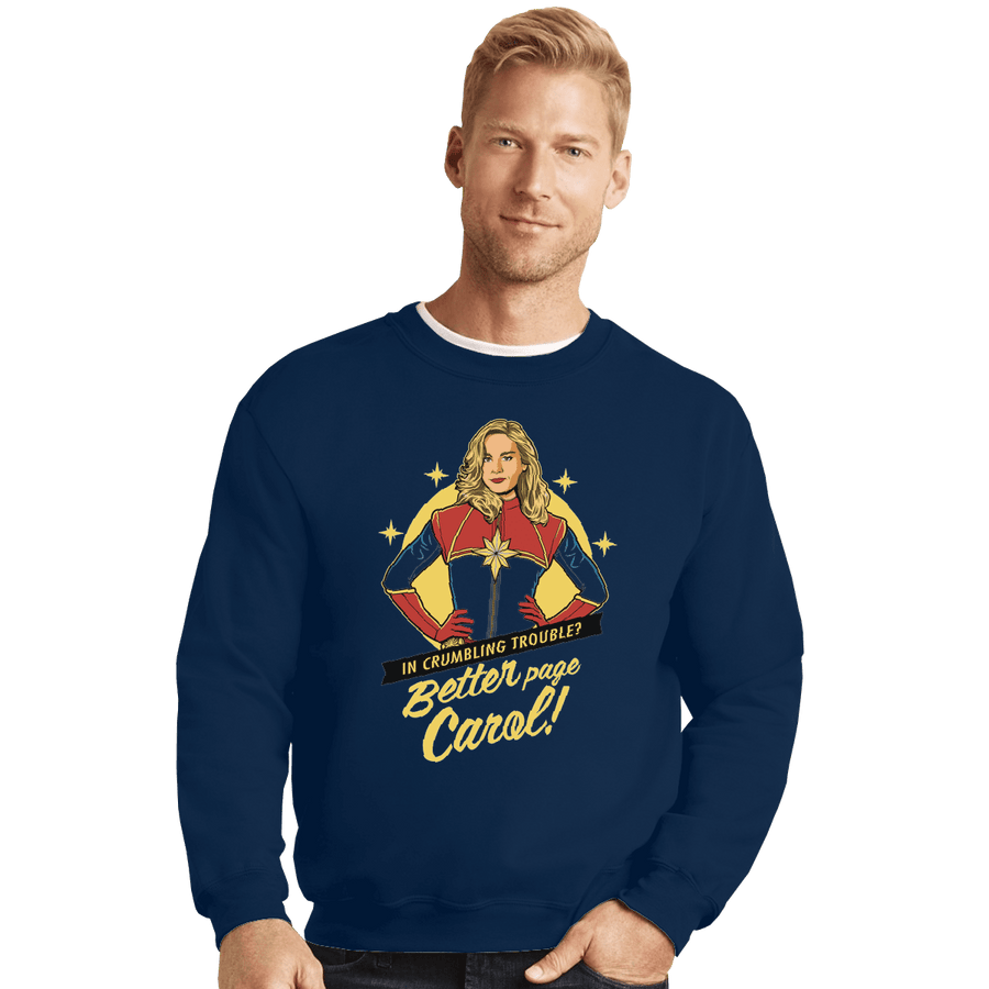 Shirts Crewneck Sweater, Unisex / Small / Navy Better Page Carol