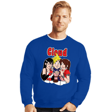 Load image into Gallery viewer, Shirts Crewneck Sweater, Unisex / Small / Royal Blue Cloud Comics
