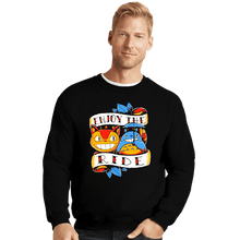 Load image into Gallery viewer, Daily_Deal_Shirts Crewneck Sweater, Unisex / Small / Black Enjoy The Ride

