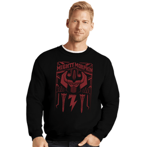Shirts Crewneck Sweater, Unisex / Small / Black Megazord