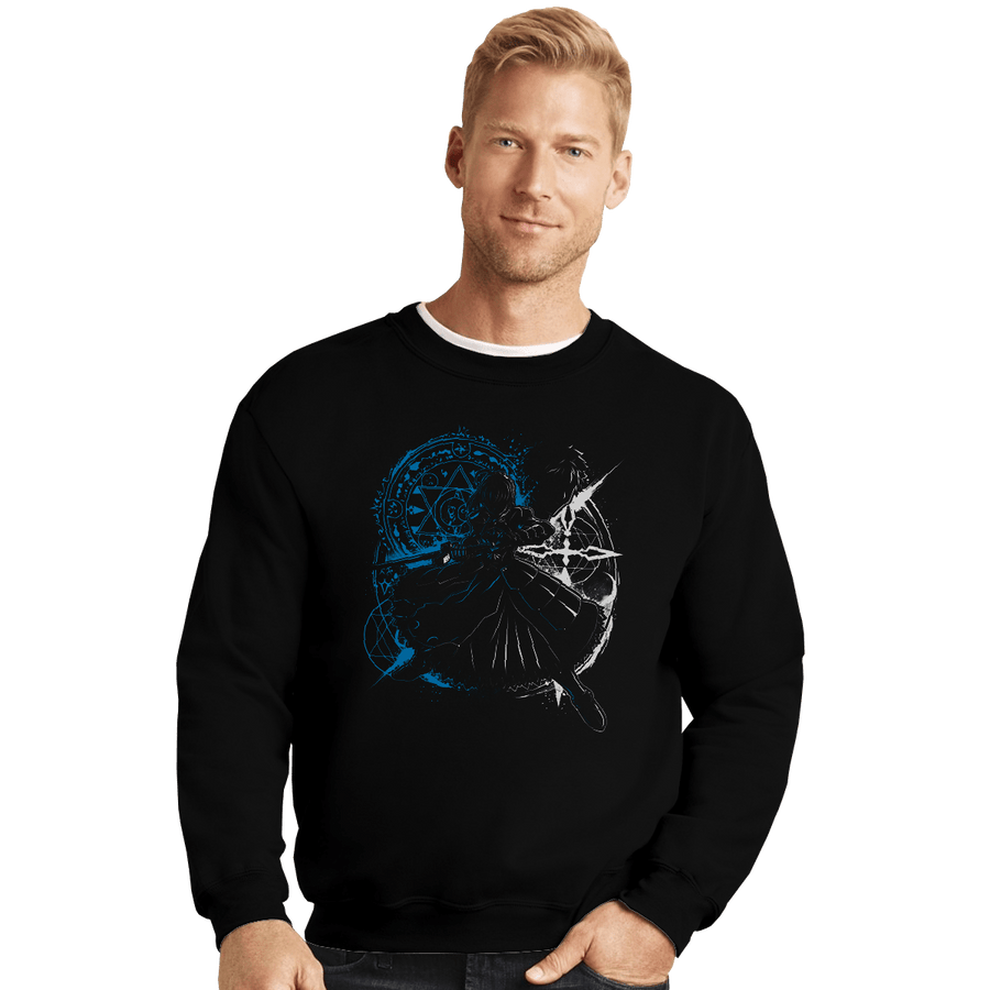 Shirts Crewneck Sweater, Unisex / Small / Black Servant
