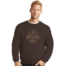 Load image into Gallery viewer, Shirts Crewneck Sweater, Unisex / Small / Dark Chocolate Rivendell Cider
