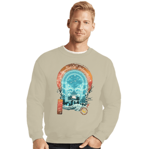 Shirts Crewneck Sweater, Unisex / Small / Sand Ukiyoe Fellowship