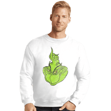 Load image into Gallery viewer, Shirts Crewneck Sweater, Unisex / Small / White FU Grinch
