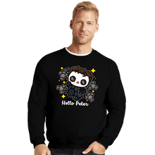 Load image into Gallery viewer, Shirts Crewneck Sweater, Unisex / Small / Black Hello Peter
