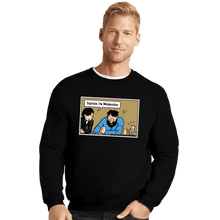 Load image into Gallery viewer, Secret_Shirts Crewneck Sweater, Unisex / Small / Black Wednesday Meme
