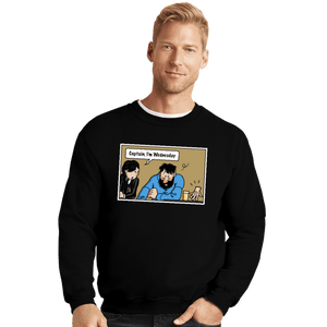 Secret_Shirts Crewneck Sweater, Unisex / Small / Black Wednesday Meme