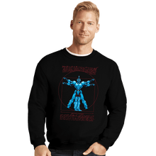 Load image into Gallery viewer, Daily_Deal_Shirts Crewneck Sweater, Unisex / Small / Black Vitruvian Bio Boost Armor
