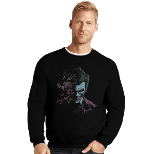 Shirts Crewneck Sweater, Unisex / Small / Black The Arkham Joker
