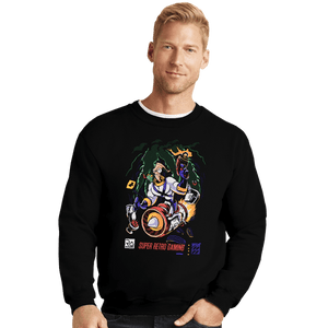 Daily_Deal_Shirts Crewneck Sweater, Unisex / Small / Black The Earthworm