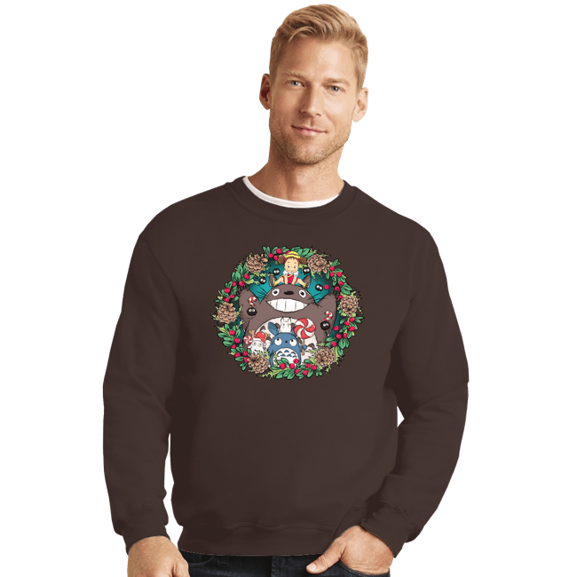 Daily_Deal_Shirts Crewneck Sweater, Unisex / Small / Dark Chocolate Wondeful Time Of The Year