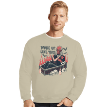 Load image into Gallery viewer, Secret_Shirts Crewneck Sweater, Unisex / Small / Sand Woke Up Like This
