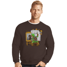 Load image into Gallery viewer, Shirts Crewneck Sweater, Unisex / Small / Dark Chocolate Heroic Self Portrait
