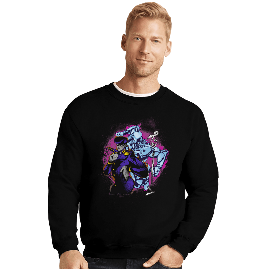Shirts Crewneck Sweater, Unisex / Small / Black Attack Of Josuke
