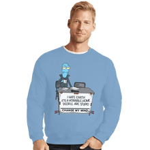 Load image into Gallery viewer, Shirts Crewneck Sweater, Unisex / Small / Powder Blue I Hate Earth
