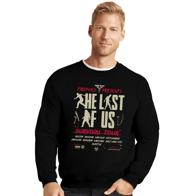 Secret_Shirts Crewneck Sweater, Unisex / Small / Black Infected Tour