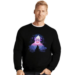 Daily_Deal_Shirts Crewneck Sweater, Unisex / Small / Black Sea Sorceress