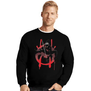 Shirts Crewneck Sweater, Unisex / Small / Black Web Slinger