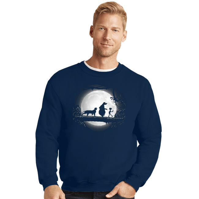 Shirts Crewneck Sweater, Unisex / Small / Navy Hakuna Matata In The Jungle