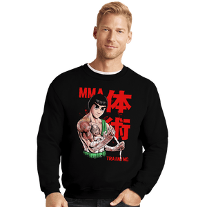 Secret_Shirts Crewneck Sweater, Unisex / Small / Black Rock Lee