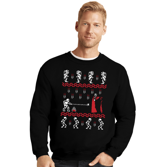Shirts Crewneck Sweater, Unisex / Small / Black Christmasvania