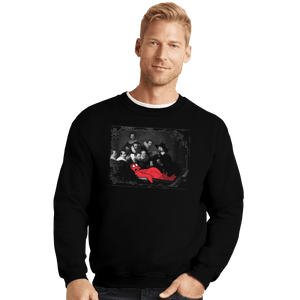 Shirts Crewneck Sweater, Unisex / Small / Black Anatomy Lesson